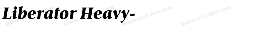Liberator Heavy字体转换
